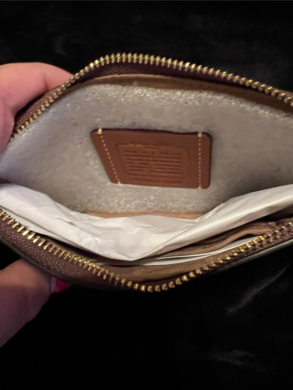 Coach Pumpkin Motif Wristlet — Brown & Orange - Picture 4 of 6